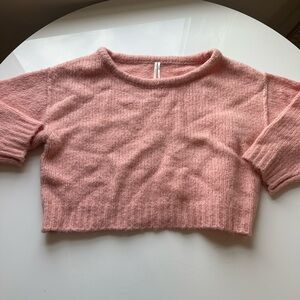 Anthropology size small wool blend Cozy Pink Women's Sweater